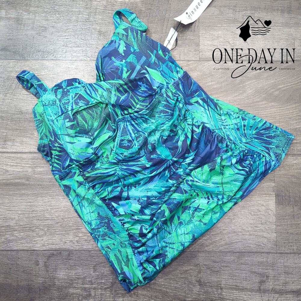 Minxueer Tropical Tankini Top Size 10